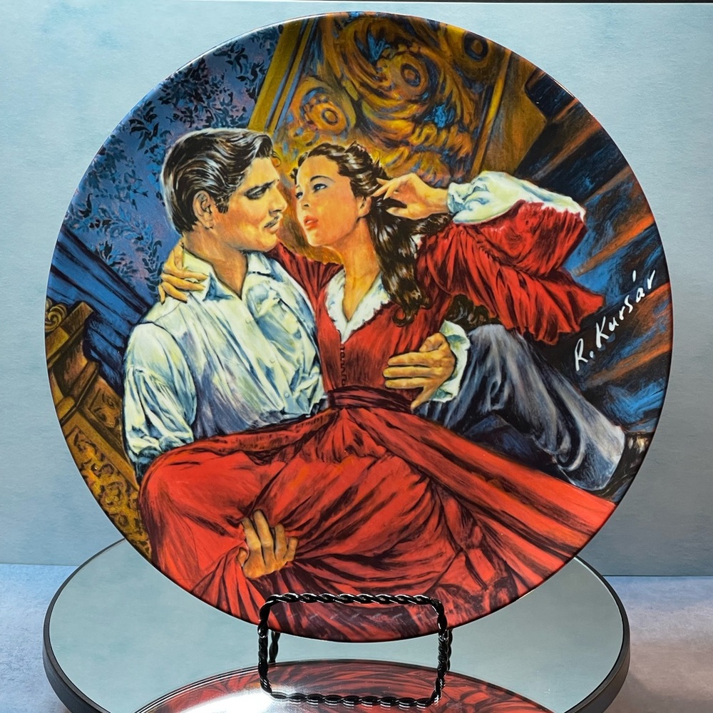 Vintage Gone With the Wind “Scarlett & Rhett  The Finale” Plate (1986)